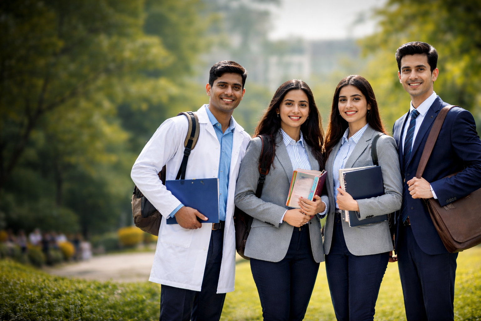 Students wearing uniforms